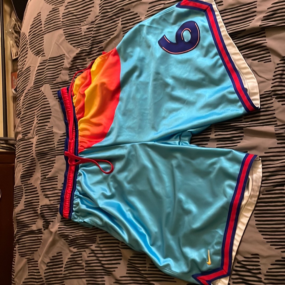 Space jam themed basketball shorts